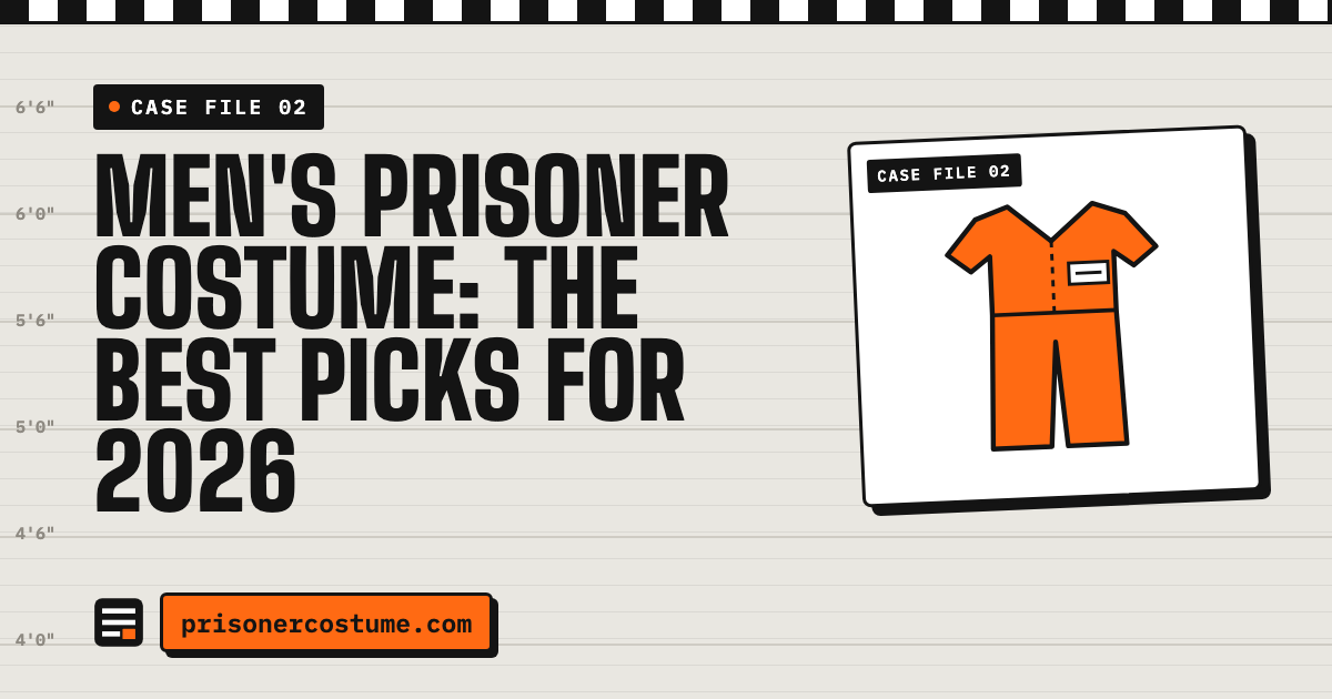 Men's Prisoner Costume Ideas for Halloween 2026
