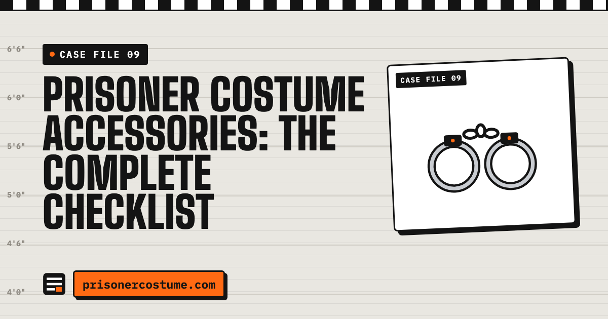 Prisoner Costume Accessories: The Full Checklist